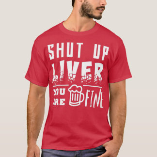 Camiseta Engraçado sobre bebendo