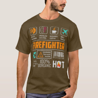 Camiseta Engraçado sobre bombeiros