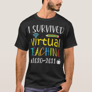 Camiseta Engraçado, Sobrevivi ao Ensino Virtual 2021
