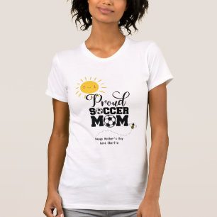 Camiseta Engraçado SOCCER MOM Dia de as mães Aniversário