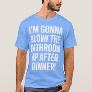 Camiseta Engraçado Soprar O Banheiro Humor Adulto Inapropri
