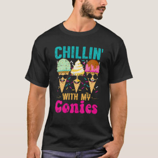 Camiseta Engraçado Sorvete Summer Beach Cones