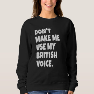 Camiseta Engraçado Sotaque Britânico Voz Girls Bo
