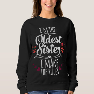 Camiseta Engraçado, sou a Irmã Mais Velha Que Faço As Regra
