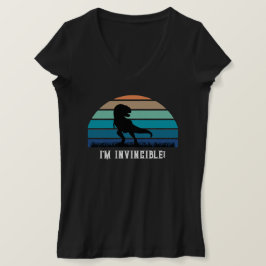 Camiseta Engraçado, sou invencível T Rex T Shirt