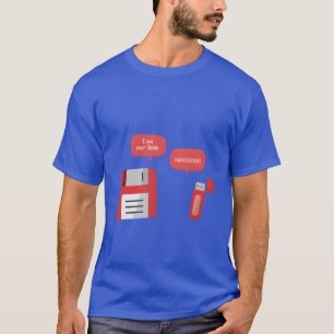 Camiseta Engraçado Sou Seu Pai Disco Flexível USB Homens Mu