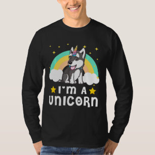 Camiseta Engraçado Sou Um Cachorro Siberiano De Unicórnio