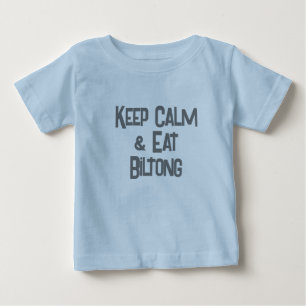Camiseta Engraçado South African KeepCalm & Coma Biltong