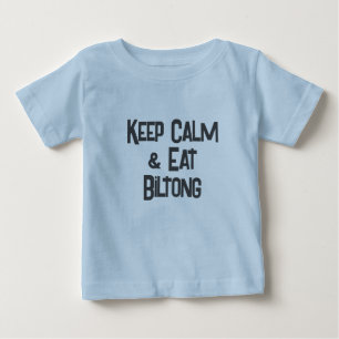 Camiseta Engraçado South African KeepCalm & Coma Biltong