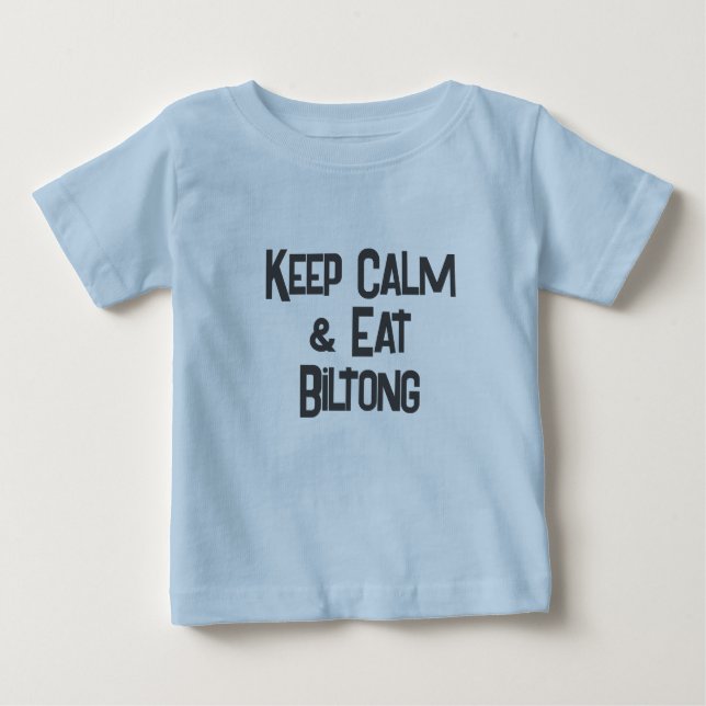 Camiseta Engraçado South African KeepCalm & Coma Biltong (Frente)