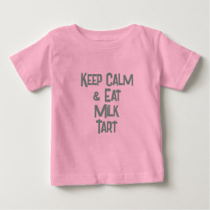 Camiseta Engraçado South African KeepCalm & Coma Leite Tart