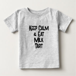 Camiseta Engraçado South African KeepCalm & Coma Leite Tart