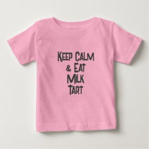 Camiseta Engraçado South African KeepCalm & Coma Leite Tart