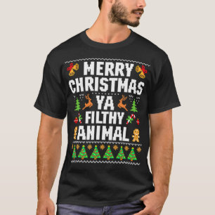 Camiseta Engraçado Sozinho Em Filmes Domésticos Feliz Natal