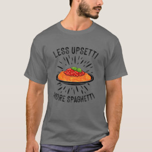 Camiseta Engraçado Spaghetti Design Pasta Homens Mulheres 