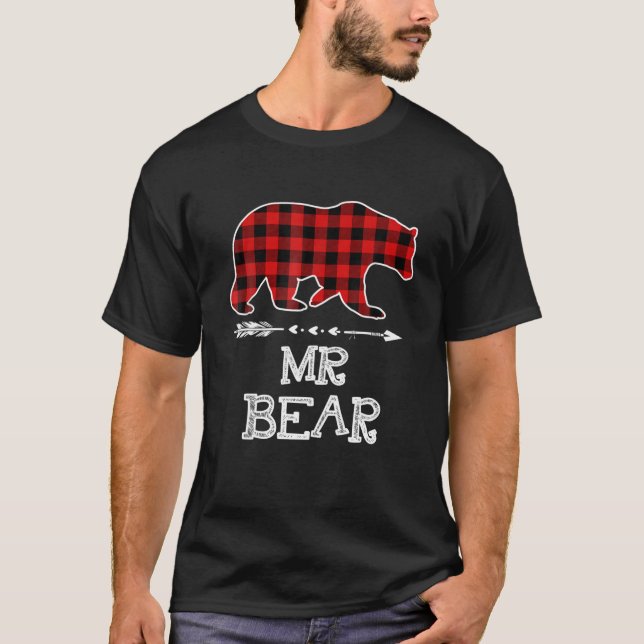 Camiseta Engraçado Sr. Urso Correspondente Bear Bear Bear d (Frente)