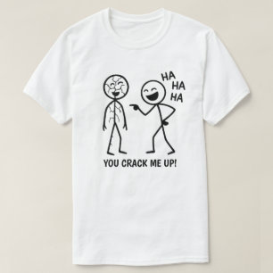 Camiseta Engraçado Stickman Unisex