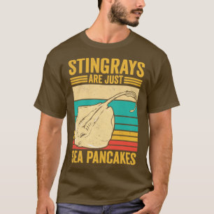 Camiseta Engraçado Stingray Manta Ray São Apenas Panquecas 