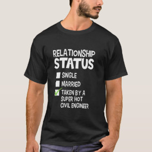 Camiseta Engraçado Sua Relação Com O Engenheiro Civil Sta
