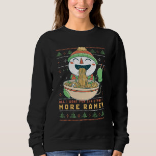 Camiseta Engraçado Sueco de Natal Feio Snowman Comendo Rame