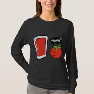 Camiseta Engraçado Sumo De Tomate Vegan E Salada