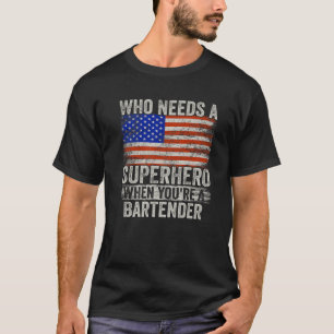 Camiseta Engraçado Super Herói Vintage Tee For Men Pai