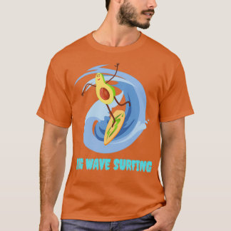 Camiseta Engraçado surfando grandes ondas