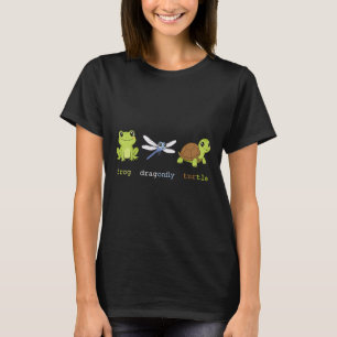 Camiseta Engraçado Sutil Sapo Político Dragonfly Turtle Res