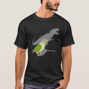 Camiseta Engraçado T-Rex Cinnamon Conure Dinossauro Papaga