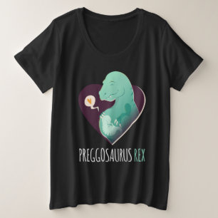 Camiseta Engraçado T Rex Dinossaur Bebê Gravidez Preggosa