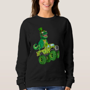 Camiseta Engraçado T Rex Dinossaur Monster Truck Boys Crian
