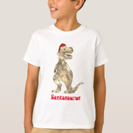 Camiseta Engraçado T Rex Papais noeis Natal Dinossauro Xmas