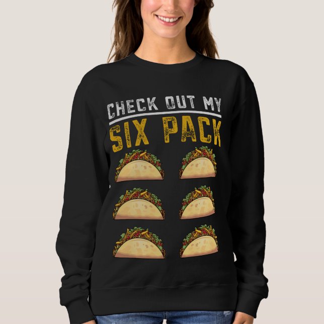 Camiseta Engraçado Taco Abs... (Frente)