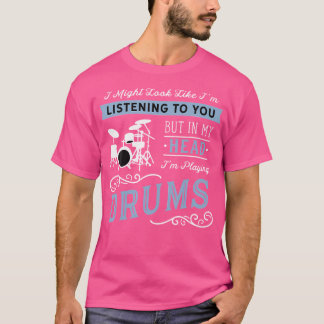Camiseta Engraçado Tambor Legal Tambor Shirt Musculoso