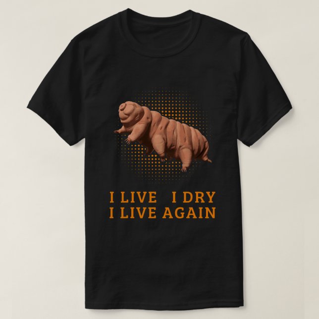Camiseta Engraçado Tardigrado Água Urso Microbiologia Mosco (Frente do Design)