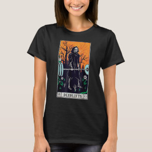 Camiseta Engraçado Tarot Card Deadlifos do Gym Workout Lido