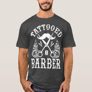 Camiseta Engraçado Tatuado Barber