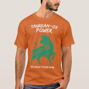 Camiseta Engraçado Taurus Zodiac Sinal TaureanOx Poder Duas