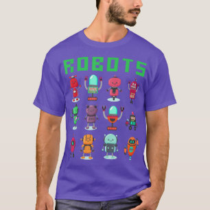Camiseta Engraçado Tecnologia Smart Robot Crianças Toddler