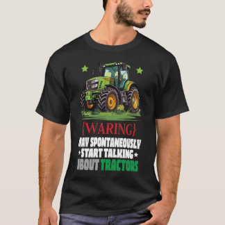 Camiseta Engraçado Tee e trator verde_ agricultor adora agr