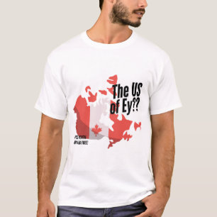Camiseta Engraçado Tee Orgulho Canadiano. Protesto de Mapa