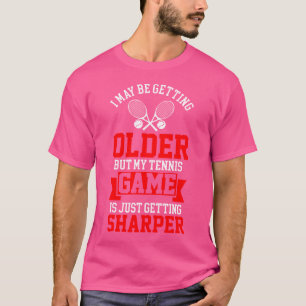 Camiseta Engraçado Tênis Jogando Tênis Jogador Esportivo Ra