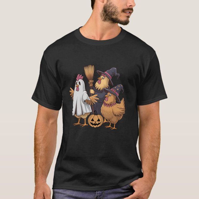 Camiseta Engraçado Testemunha de Frango Que Estragou O Salã (Frente)