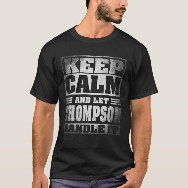 Camiseta Engraçado Thompson Name Gift - Thompson (Frente)