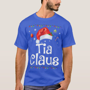 Camiseta Engraçado Tia Claus Papais noeis de Pijama de Nata