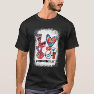 Camiseta Engraçado Tie Dye Stethoscope Amor Rehab Tech Life