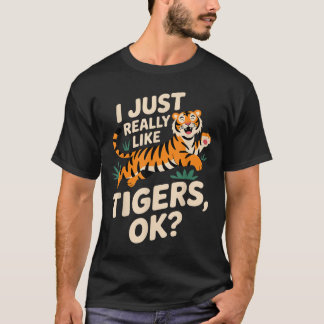 Camiseta Engraçado Tiger Art Para Homens Meninos Meninas An