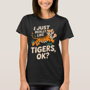 Camiseta Engraçado Tiger Art Para Homens Meninos Meninas An