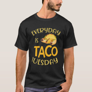 Camiseta Engraçado Todo Dia Taco Terça-Feira Cinco Mães Mex