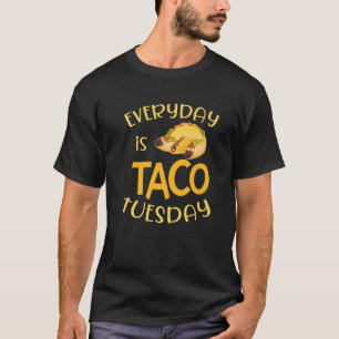 Camiseta Engraçado Todo Dia Taco Terça-Feira Cinco Mães Mex